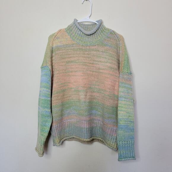 525 AMERICA SPACE DYED MOCK NECK SWEATER Medium - Picture 3 of 6